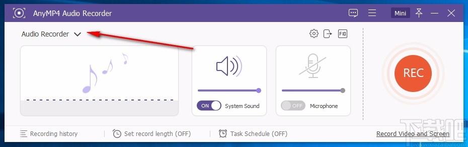 AnyMP4 Audio Recorder下载,音频录制软件